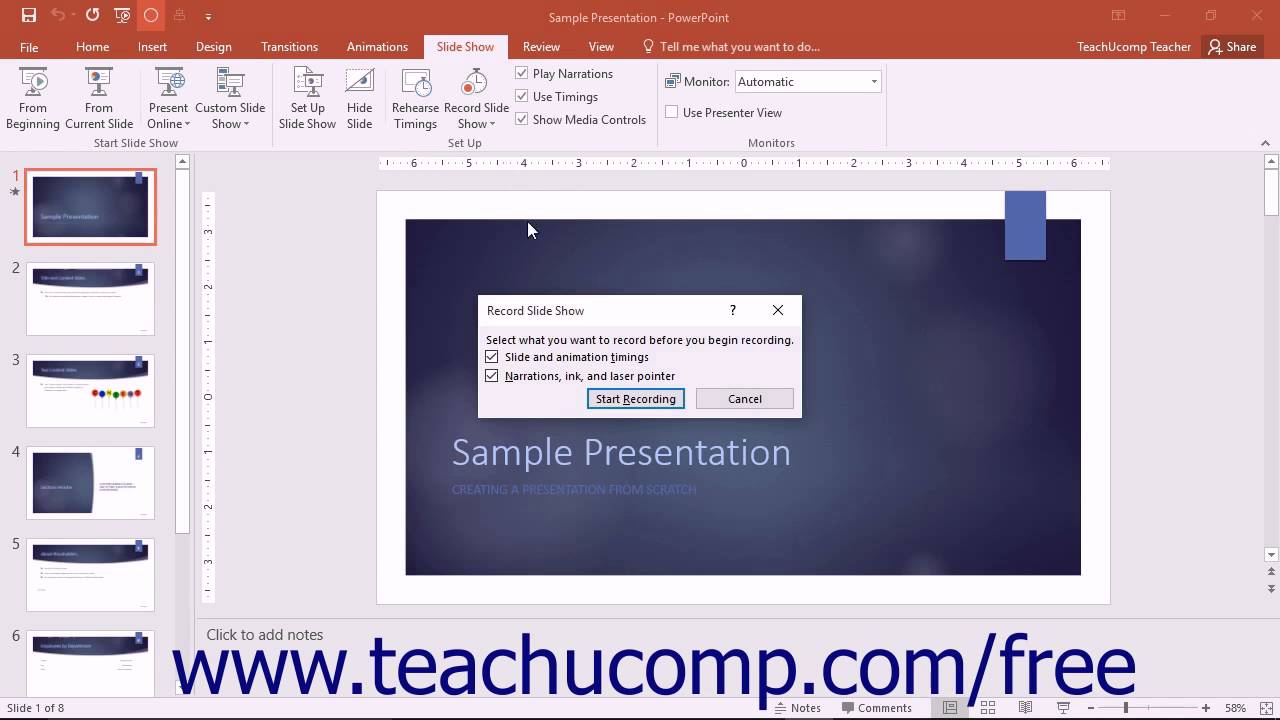 add audio to powerpoint for all slides mac